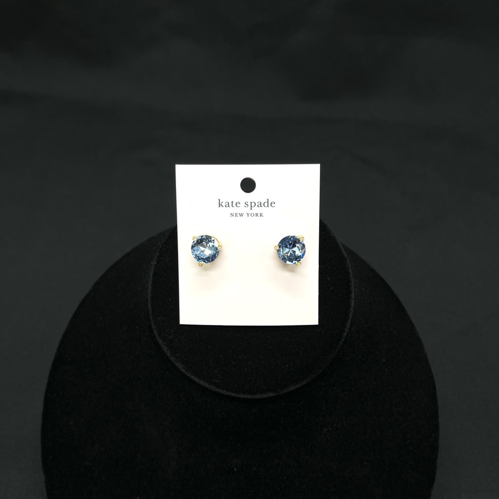 NWT Kate Spade Rise and Shine Stud Earrings Blue Large - Picture 13 of 14